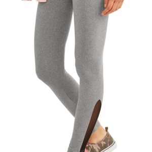 Gray and mesh leggings